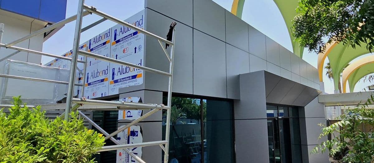 ACP cladding facade by Pillarstone in the UAE
